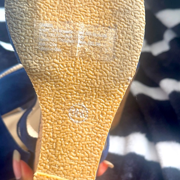 Penningtons Blue wedges Size: 10W - Picture 5 of 5